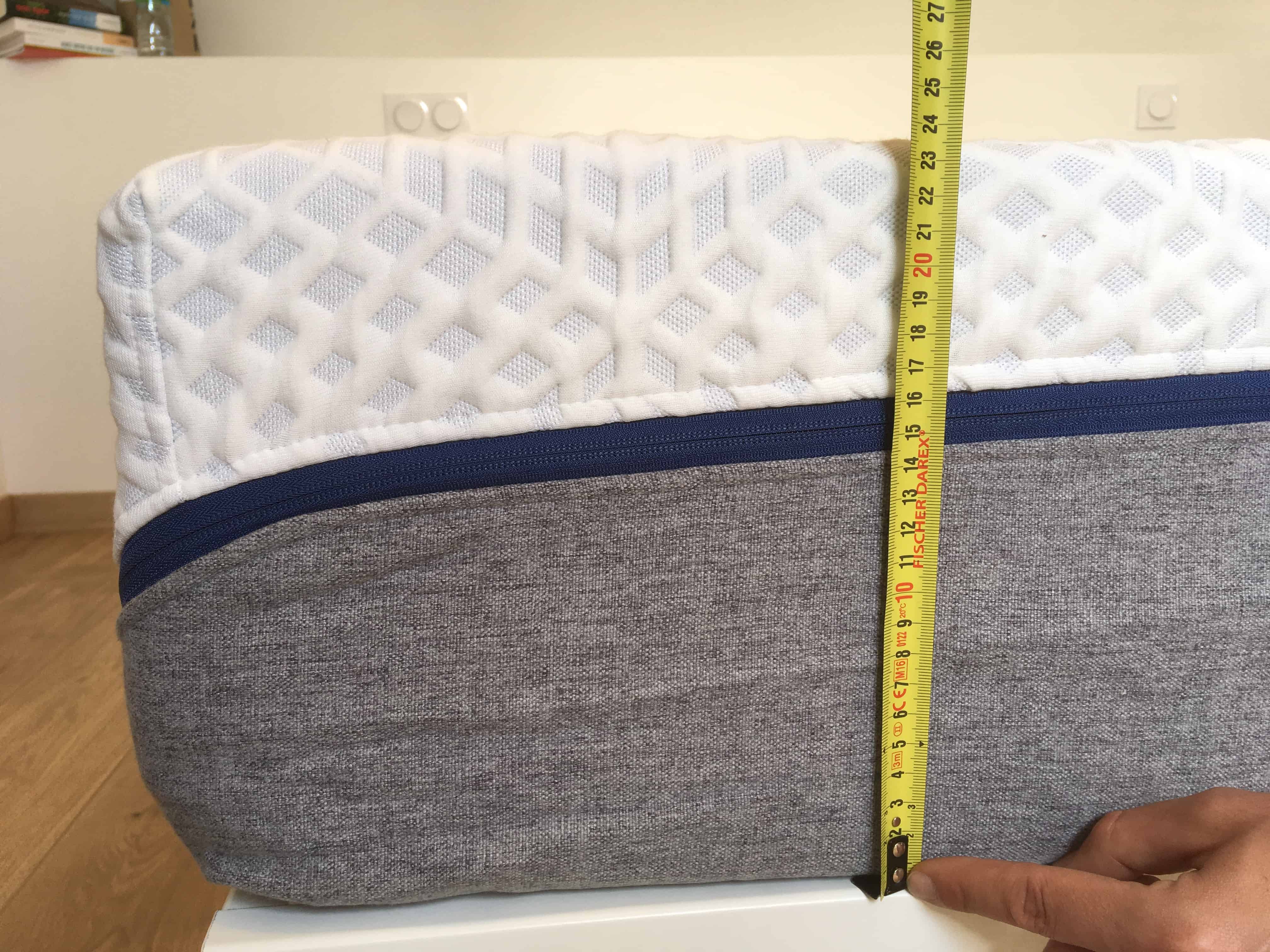 hauteur matelas mello